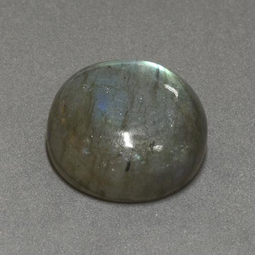 Labradorita multicolorido natural 17,48ct, corte redondo, translúcido