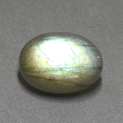 Labradorita multicolorido natural 10,83ct, corte oval, translúcido