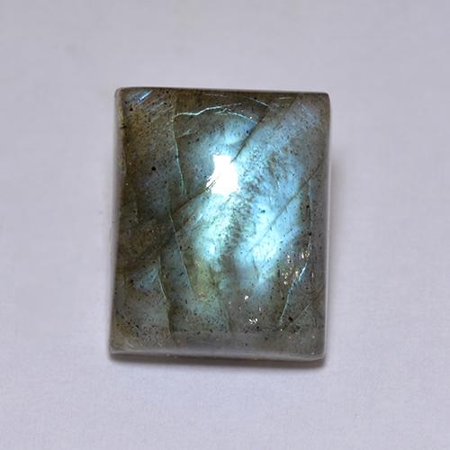 Labradorita multicolorido natural 5,22ct, baguete, translúcido