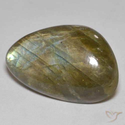Labradorita multicolorido natural 25,09ct, forma extravagante, opaco