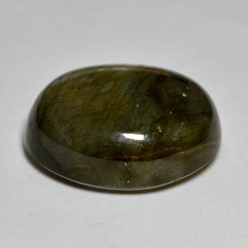 Labradorita multicolorido natural 22,64ct, corte oval, opaco