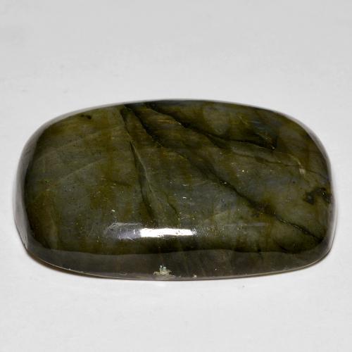 Labradorita multicolorido natural 52,60ct, almofada cortada, opaco