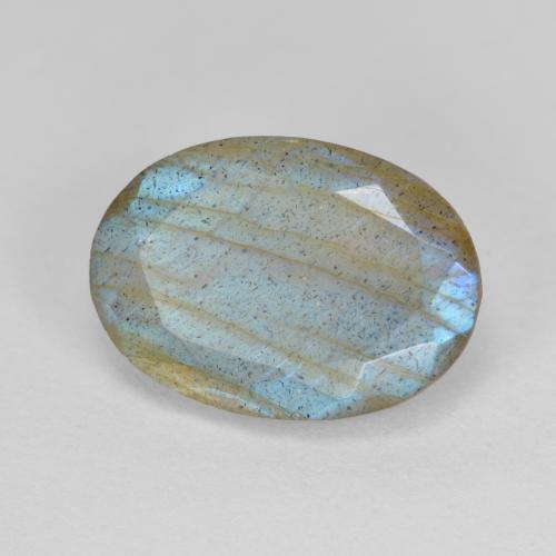 Labradorita multicolorido natural 5,30ct, corte oval, translúcido