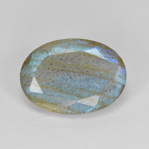 Labradorita multicolorido natural 5,30ct, corte oval, translúcido