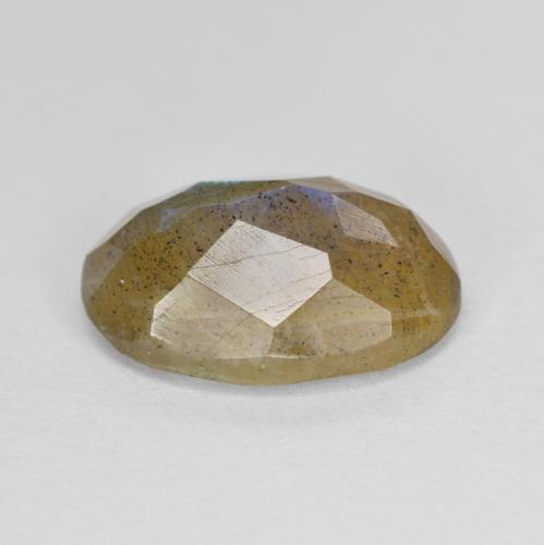 Labradorita multicolorido natural 5,30ct, corte oval, translúcido