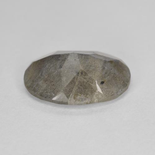 Labradorita multicolorido natural 4,45ct, corte oval, translúcido