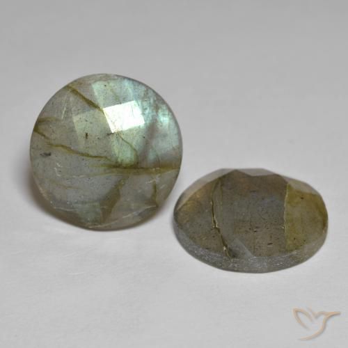 Pedras preciosas de Labradorita Multicolorido natural de 13.65 ct, Redondo, Translúcido
