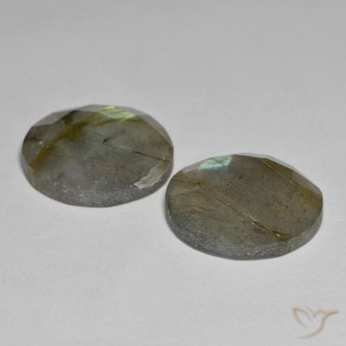 Pedras preciosas de Labradorita Multicolorido natural de 13.65 ct, Redondo, Translúcido