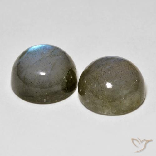 Pedras preciosas de Labradorita Multicolorido natural de 9.04 ct, Redondo, Translúcido