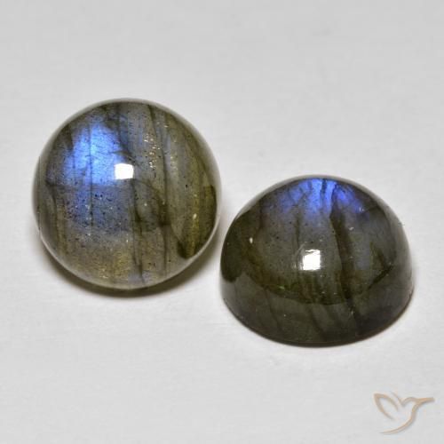 Pedras preciosas de Labradorita Multicolorido natural de 8.51 ct, Redondo, Translúcido