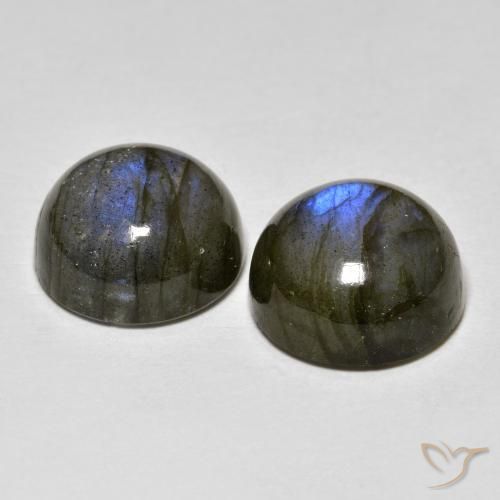 Pedras preciosas de Labradorita Multicolorido natural de 8.51 ct, Redondo, Translúcido