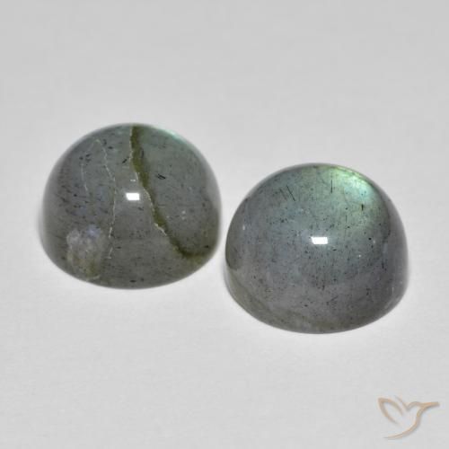 Pedras preciosas de Labradorita Multicolorido natural de 7.36 ct, Redondo, Opaco