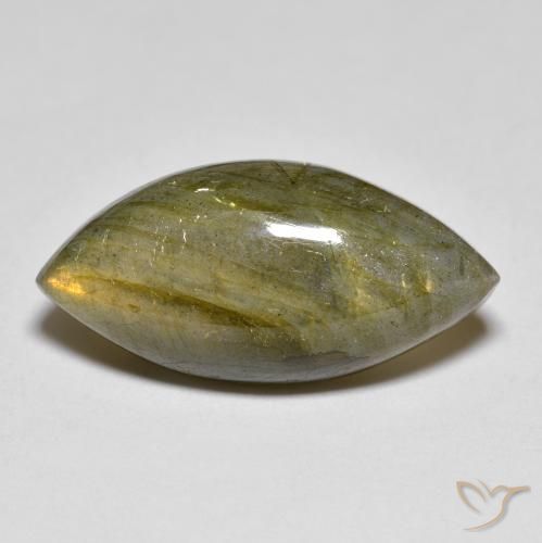 10.67ct Natural Multicolorido Labradorita, Marquesa, Translúcido