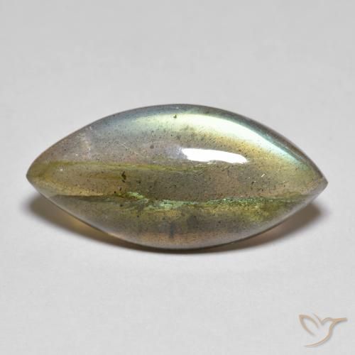 Labradorita Multicolorido Natural 9.96ct, Marquesa, Translúcido