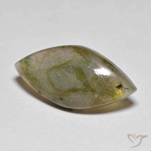 Labradorita Multicolorido Natural 8.22ct, Marquesa, Translúcido