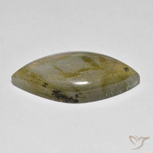 Labradorita Multicolorido Natural 8.22ct, Marquesa, Translúcido