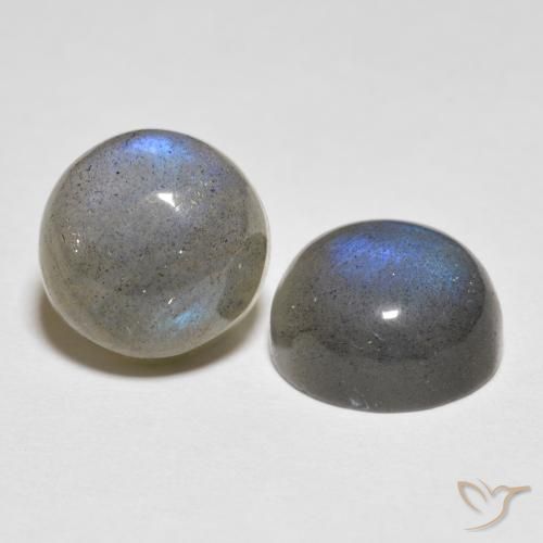 Pedras preciosas de Labradorita Multicolorido natural de 5.07 ct, Redondo, Translúcido