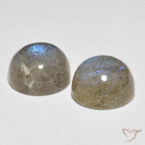 Pedras preciosas de Labradorita Multicolorido natural de 4.75 ct, Redondo, Translúcido