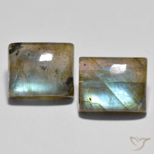 12.29ctw Natural Multicolorido Labradorita, baguete, Transparente