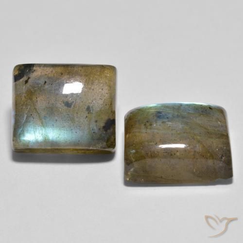 Pedras preciosas de Labradorita Multicolorido natural de 12.29 ct, baguete, Transparente
