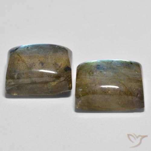 Pedras preciosas de Labradorita Multicolorido natural de 12.29 ct, baguete, Transparente