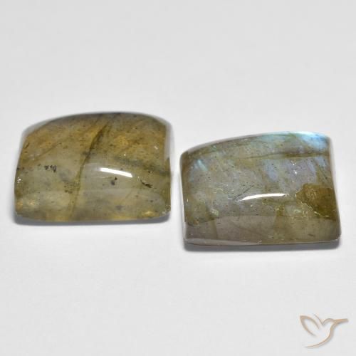 Pedras preciosas de Labradorita Multicolorido natural de 10.28 ct, baguete, Transparente