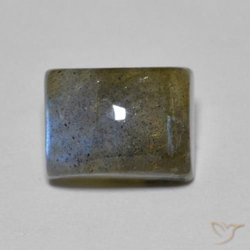 3.18ct Natural Multicolorido Labradorita, baguete, Translúcido