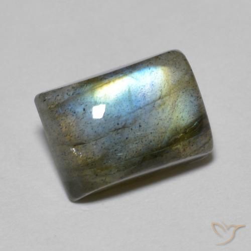 Labradorita Multicolorido Natural 2.20ct, baguete, Translúcido