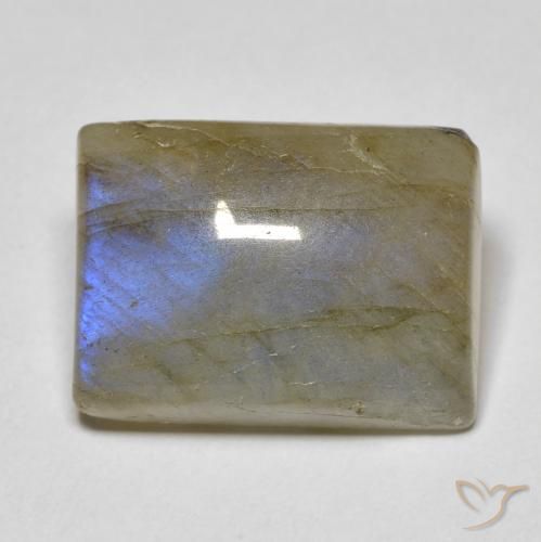 10.60ct Natural Multicolorido Labradorita, baguete, Translúcido