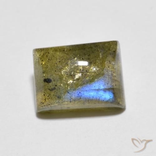 2.29ct Natural Multicolorido Labradorita, baguete, Transparente
