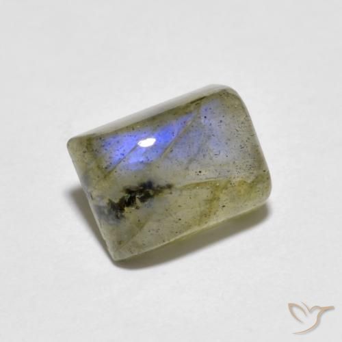 1.93ct Natural Multicolorido Labradorita, baguete, Transparente