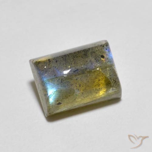 2.02ct Natural Multicolorido Labradorita, baguete, Transparente