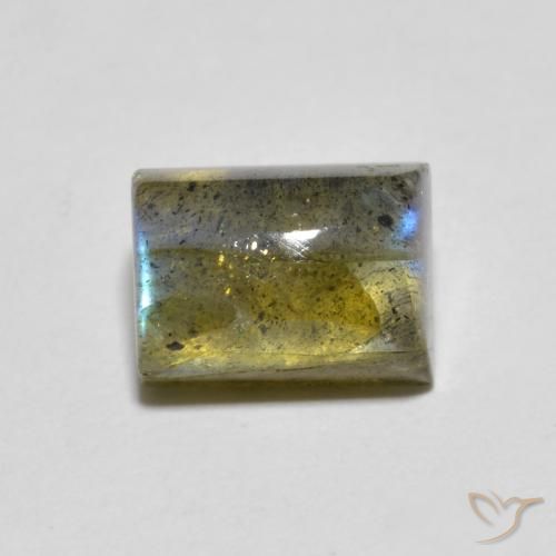 Labradorita Multicolorido Natural 2.02ct, baguete, Transparente