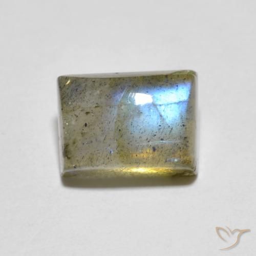 2.21ct Natural Multicolorido Labradorita, baguete, Transparente