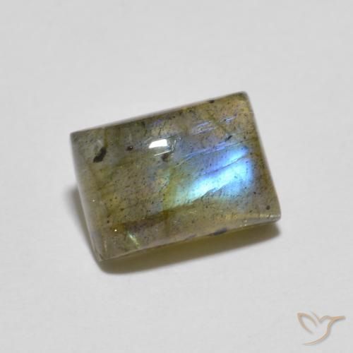Labradorita Multicolorido Natural 1.79ct, baguete, Translúcido