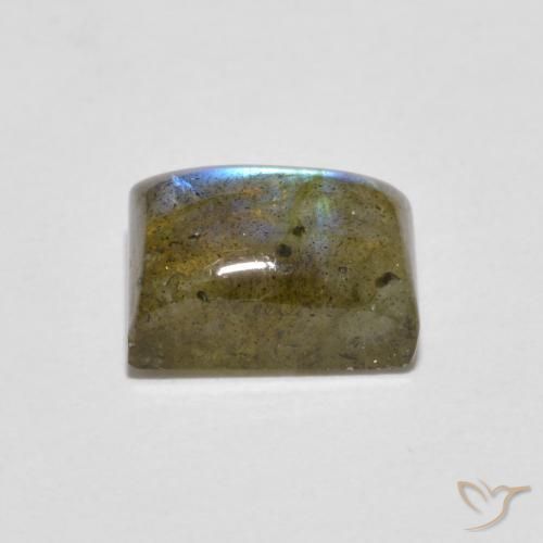 Labradorita Multicolorido Natural 1.79ct, baguete, Translúcido