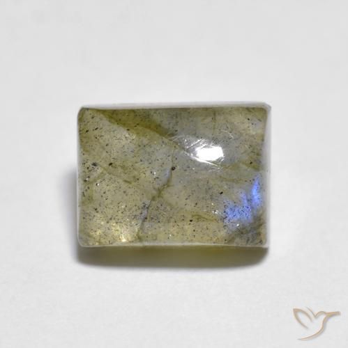 2.43ct Natural Multicolorido Labradorita, baguete, Transparente