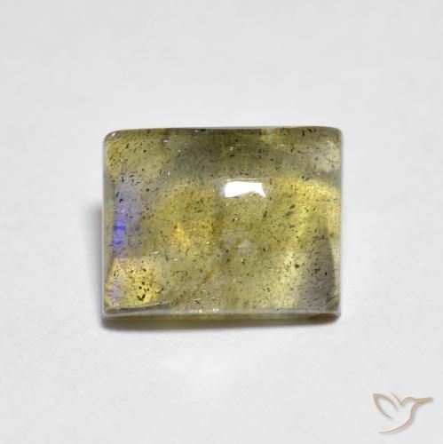2.18ct Natural Multicolorido Labradorita, baguete, Transparente