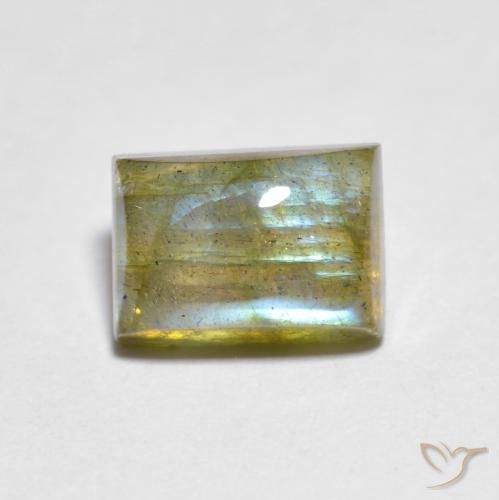 2.18ct Natural Multicolorido Labradorita, baguete, Transparente