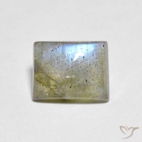 1.60ct Natural Multicolorido Labradorita, baguete, Transparente