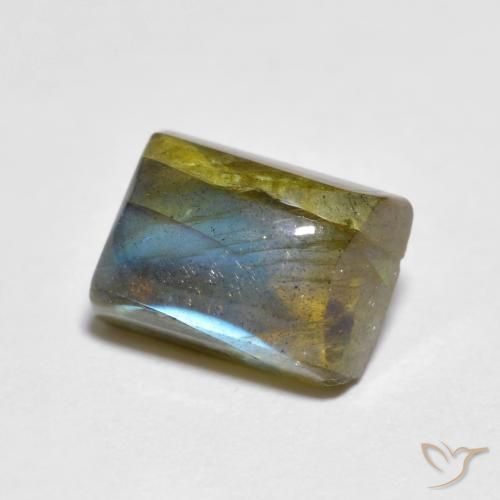 Labradorita Multicolorido Natural 2.25ct, baguete, Transparente