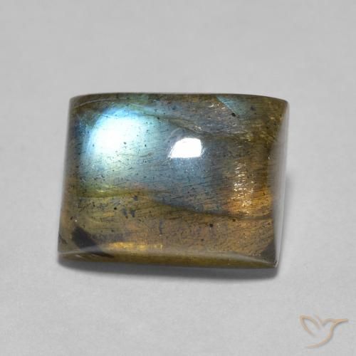2.53ct Natural Multicolorido Labradorita, baguete, Transparente