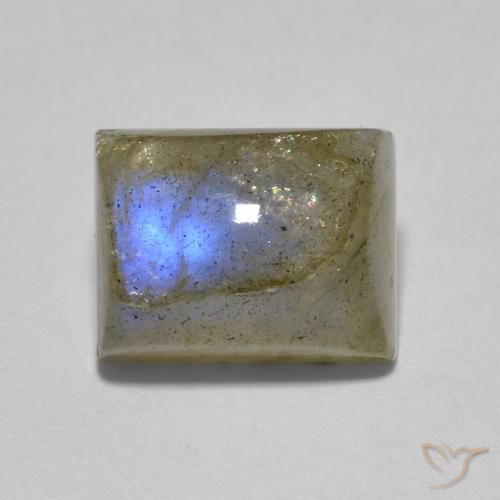 2.46ct Natural Multicolorido Labradorita, baguete, Translúcido