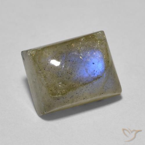 Labradorita Multicolorido Natural 2.46ct, baguete, Translúcido
