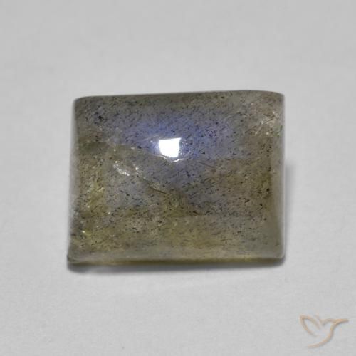 2.15ct Natural Multicolorido Labradorita, baguete, Translúcido