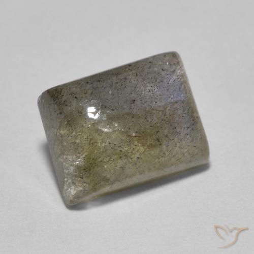 Labradorita Multicolorido Natural 2.15ct, baguete, Translúcido