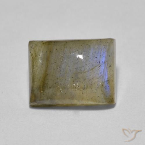 Labradorita Multicolorido Natural 1.89ct, baguete, Translúcido