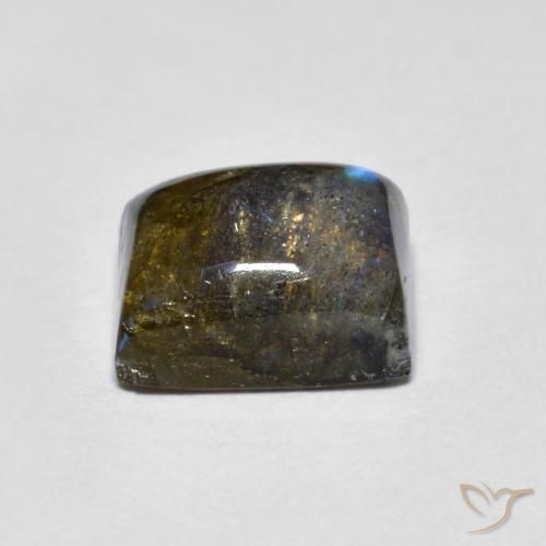 Labradorita Multicolorido Natural 2.42ct, baguete, Translúcido