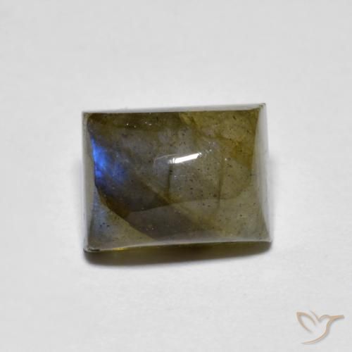 Labradorita Multicolorido Natural 2.69ct, baguete, Translúcido