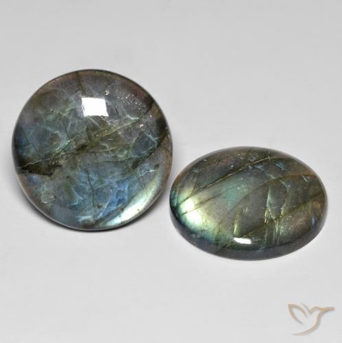 Pedras preciosas de Labradorita Multicolorido natural de 65.90 ct, Redondo, Translúcido